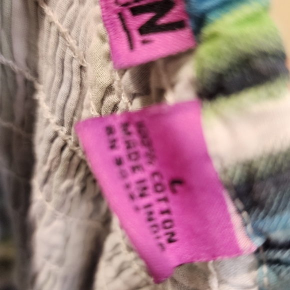 REBELLION Floral Harter Cotton Maxi Dress size L - Picture 5 of 12